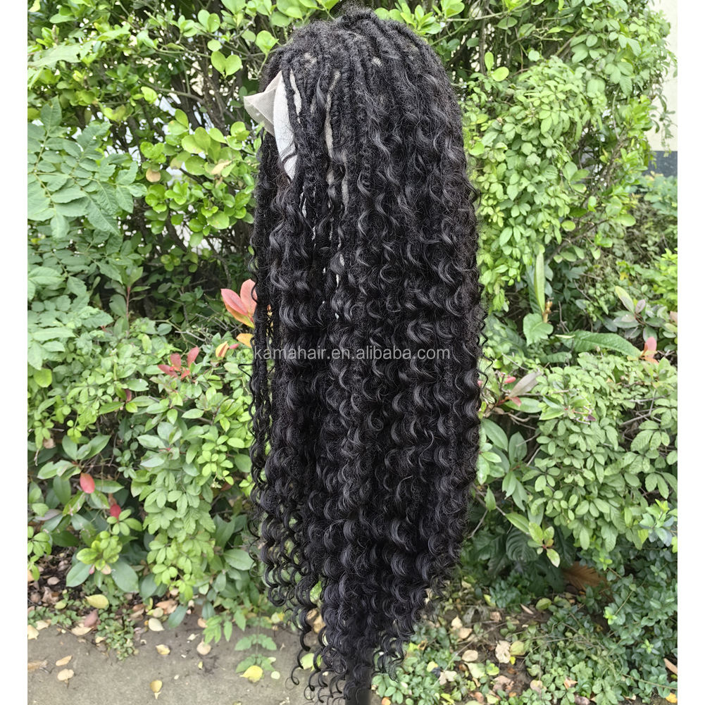 KAMA Hair Blended Crochet Locs Wig with Lace Front — Factory Wholesale