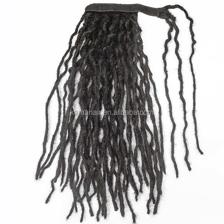 Wrap around locs ponytail for loctician loc extension service