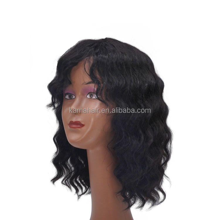 Indian Virgin Water Wave Full Lace Bob Wig by Kama Hair