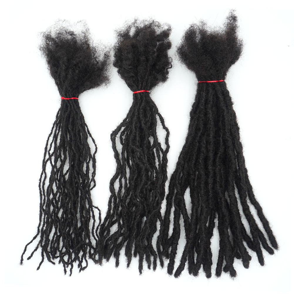 KAMA Wholesale 100% Brazilian Remy Human Hair Dreadlock Extensions Interlock Extension Human Hair Microlocs
