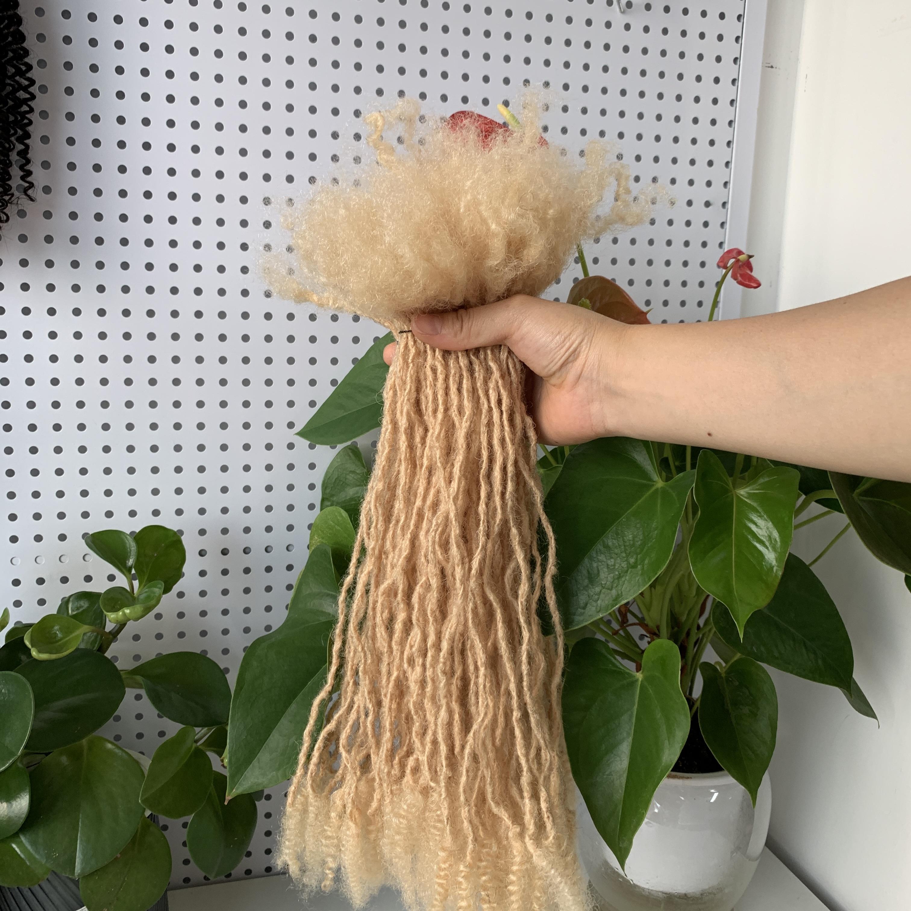 KAMA Natural Looking Sisterlocks with Curly Ends - 200 Sold Micro Dreadlock Extensions