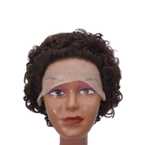 KAMA Hair Pixie Cut Curly Bob Lace Wig Frontal 13x4 — Factory Direct Wholesale