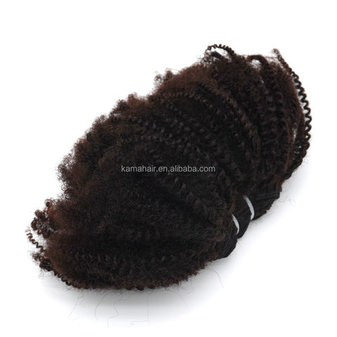 KAMA Raw Human Hair Weaving Weft 4A-4C Texture Bundles — cuticle-intact, unprocessed virgin hair bundles for professional weaving