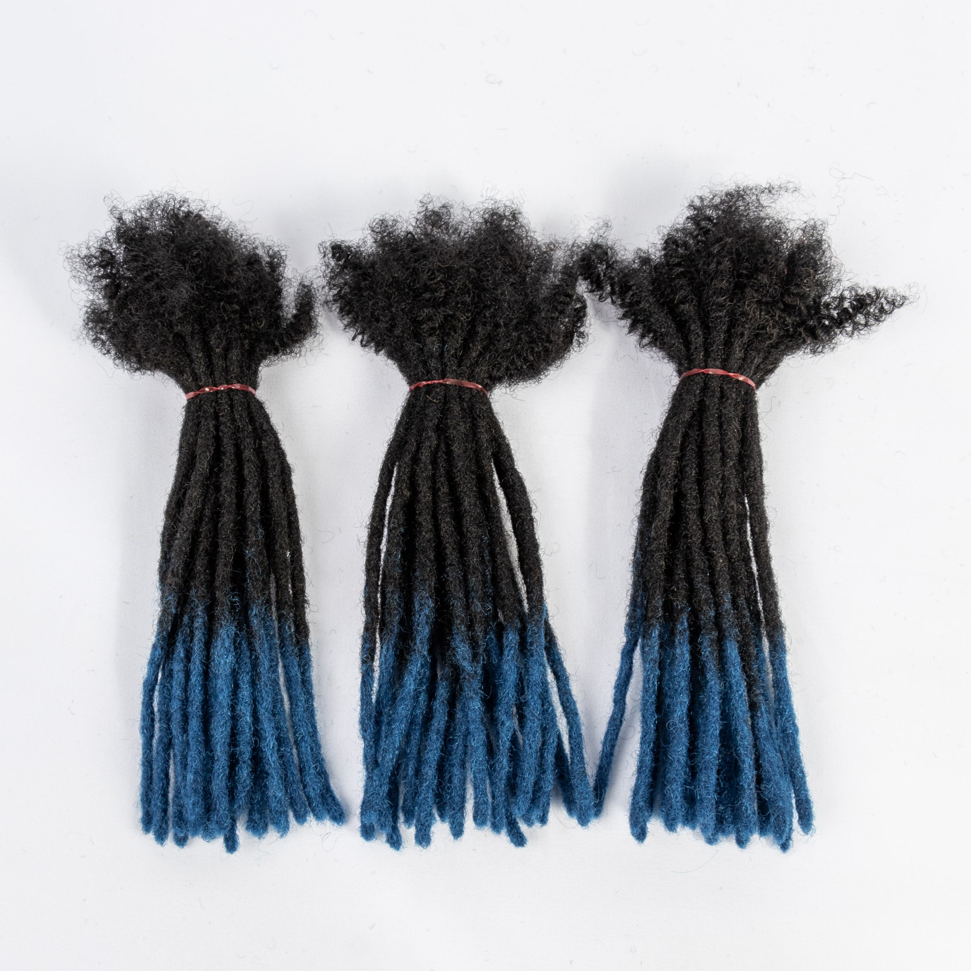 KAMA Handmade Crochet Loc Extensions with Curly Ends — 100% Human Hair Factory Direct